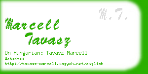 marcell tavasz business card